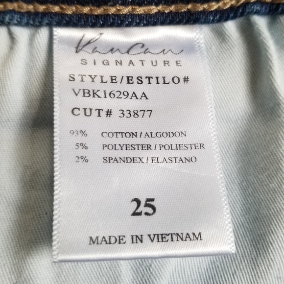 KanCan Kurvy‎ Distressed Ultra High Rise Ankle Skinny Jeans Size 25 - Picture 12 of 13